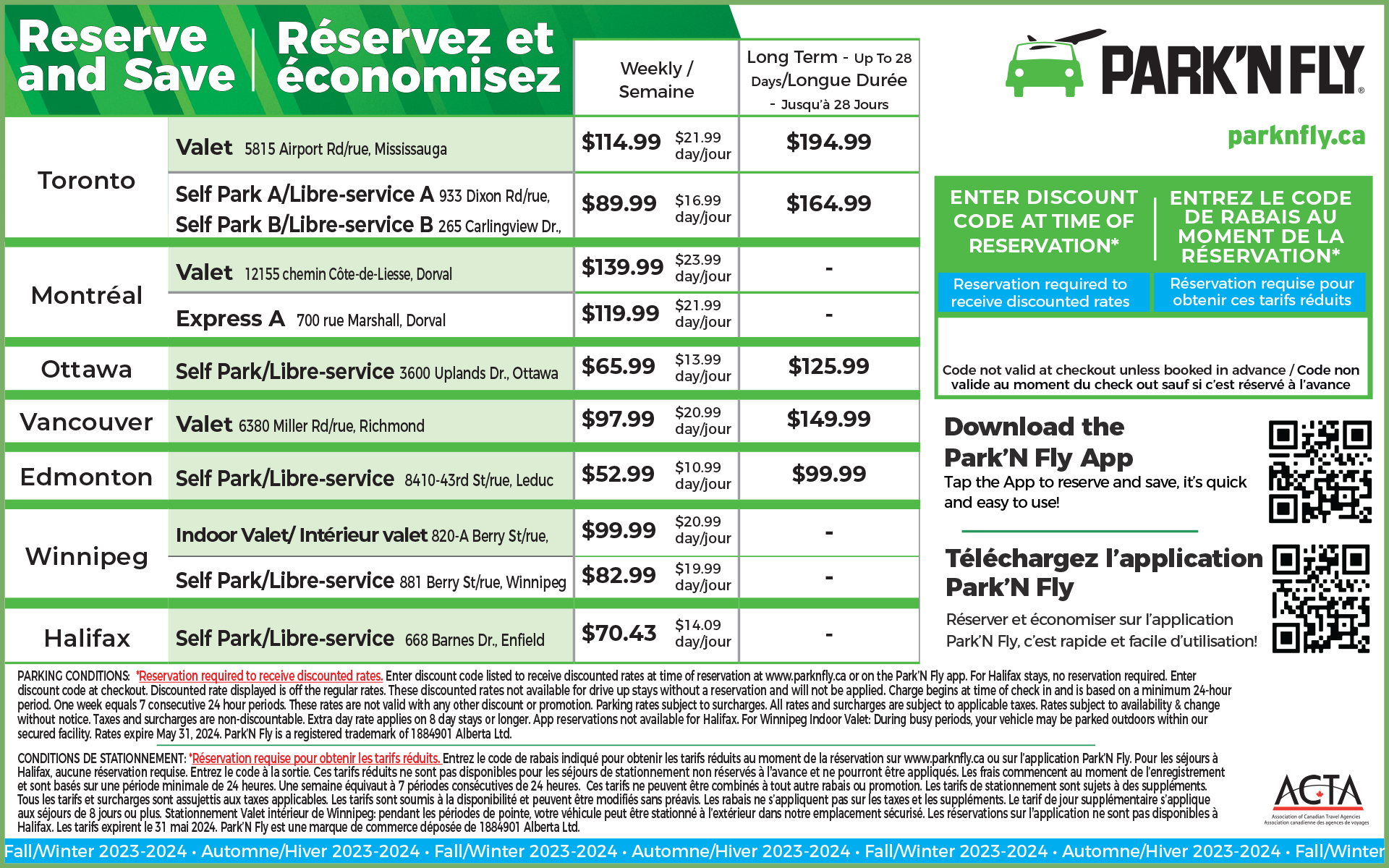 Airport parking options